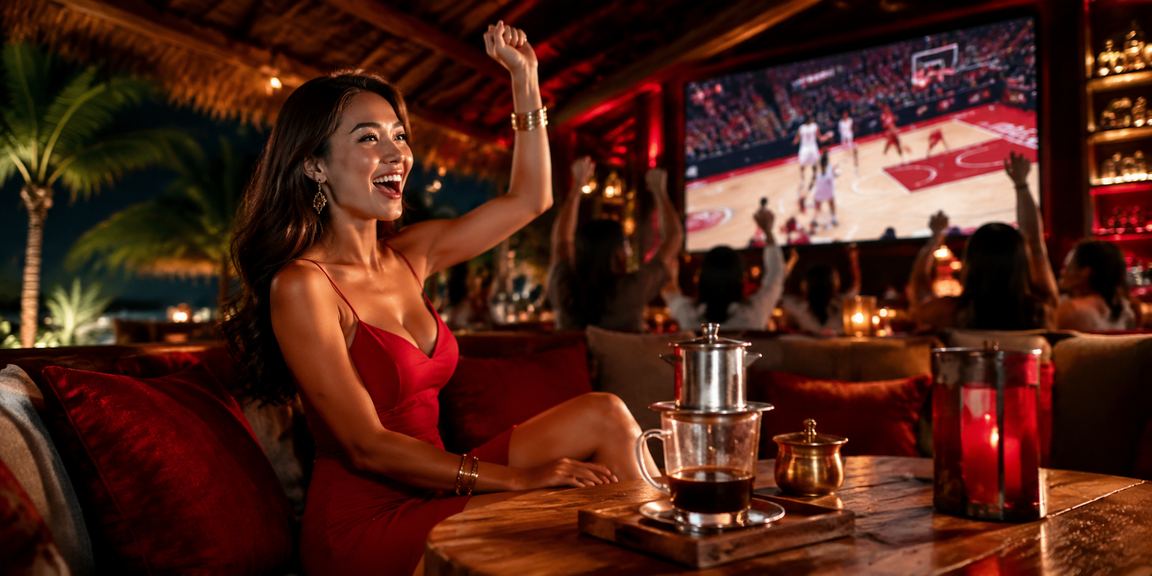 Cá cược bóng rổ tại Phú Quốc kết hợp cà phê – không khí thể thao Việt Nam